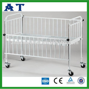 New baby bed stainless steel frame hospital baby bassinet